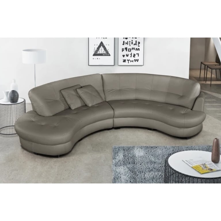 Produit similaire: bretini - Canapé cuir Gris