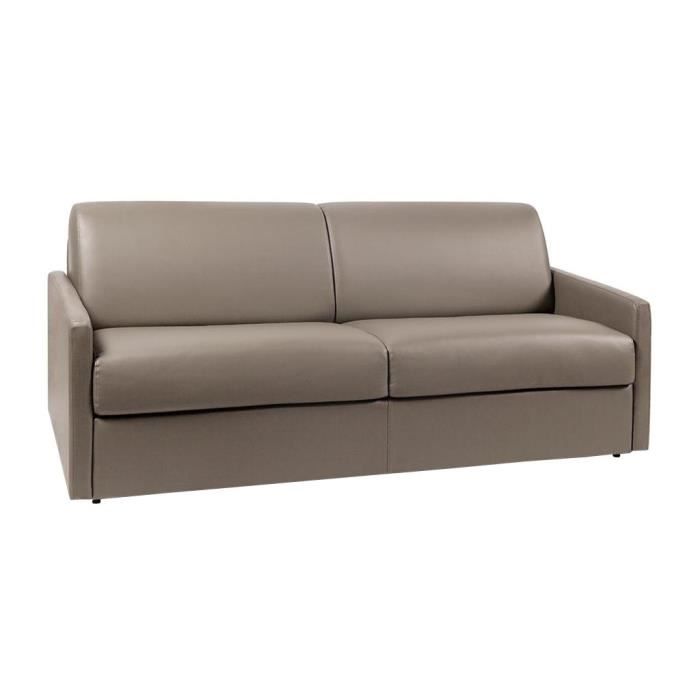 Produit similaire: Canapé 4 places  convertible express en simili CALIFE - Taupe - Couchage 160 cm - Matelas 22 cm