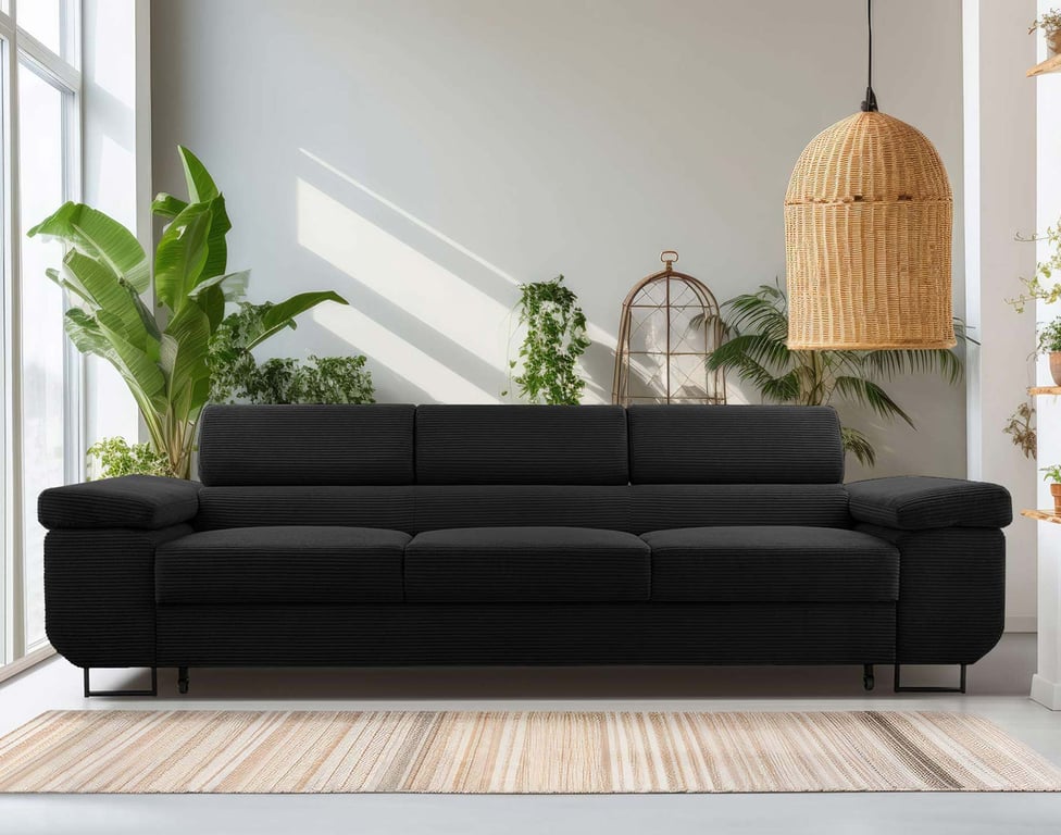 Produit similaire: pablo - Canapé velours côtelé Noir