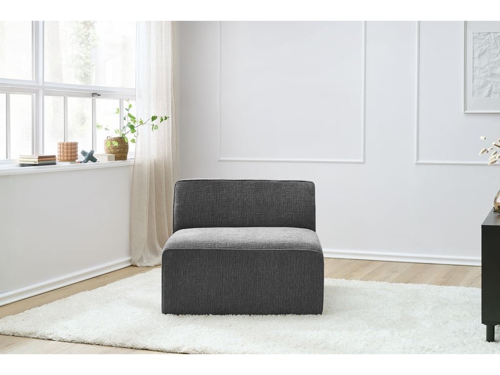 Produit similaire: Chauffeuse 1 place pour canapé modulable MEGEVE tissu texturé gris foncé BOBOCHIC 1 places
