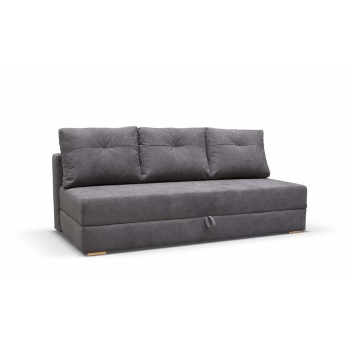 Produit similaire: Canapé Convertible 3 Places Tissu VARDO (Gris foncé)