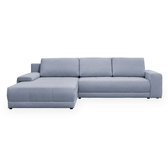 Produit similaire: OLIVIA - Canapé d'angle convertible avec coffre tissu gris - Configuration fixe