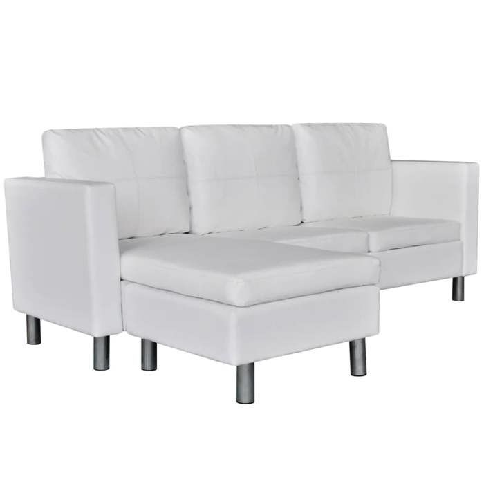 Produit similaire: Canape sectionnel a 3 places cuir synthetique blanc