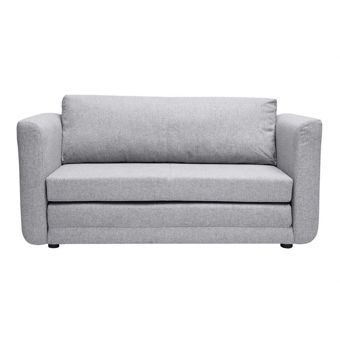 Produit similaire: Canapé convertible 2 places en tissu gris clair LEON