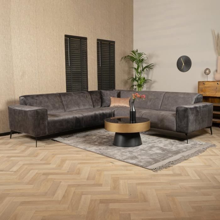 Produit similaire: Livin24  Canapé d'angle en velours Vegas anthracite gauche/droit