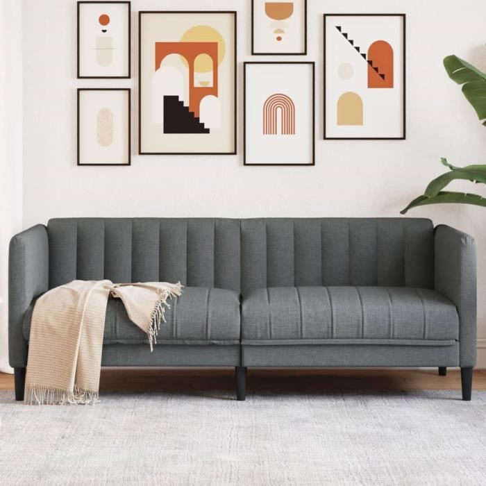 Produit similaire: Canapé salon séjour | Canapé à 2 places | gris foncé tissu 176x76,5x74,5 cm