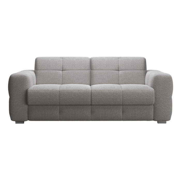 Produit similaire: SAMINA - Canapé 3 places convertible rapido en tissu bouclette gris matelas Memory 14 cm