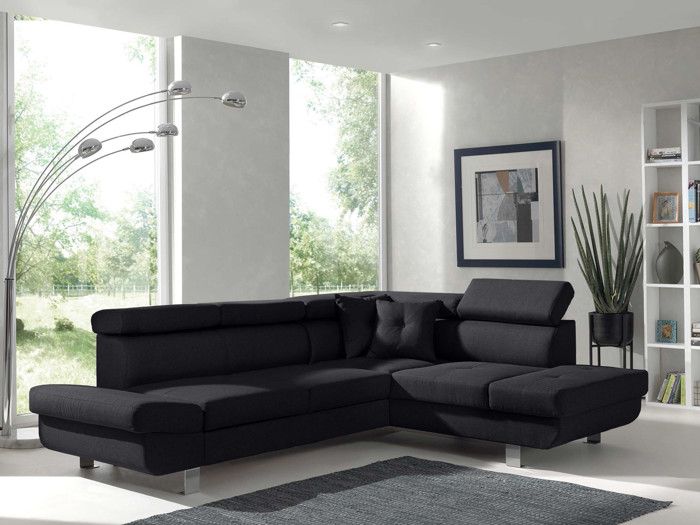 Produit similaire: Lisbona - Canapé d'angle droit convertible - 5 places - avec têtières