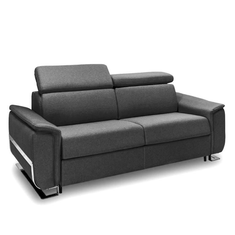 Produit similaire: Canapé convertible express REAUMUR 140cm matelas 16cm pieds luge cuir vachette gris graphite