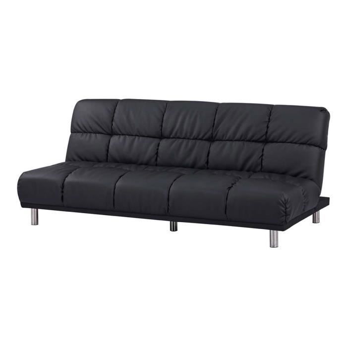 Produit similaire: Canapé-lit 3 places noir - SENHO - Convertible - Vintage - Taille 120x191cm