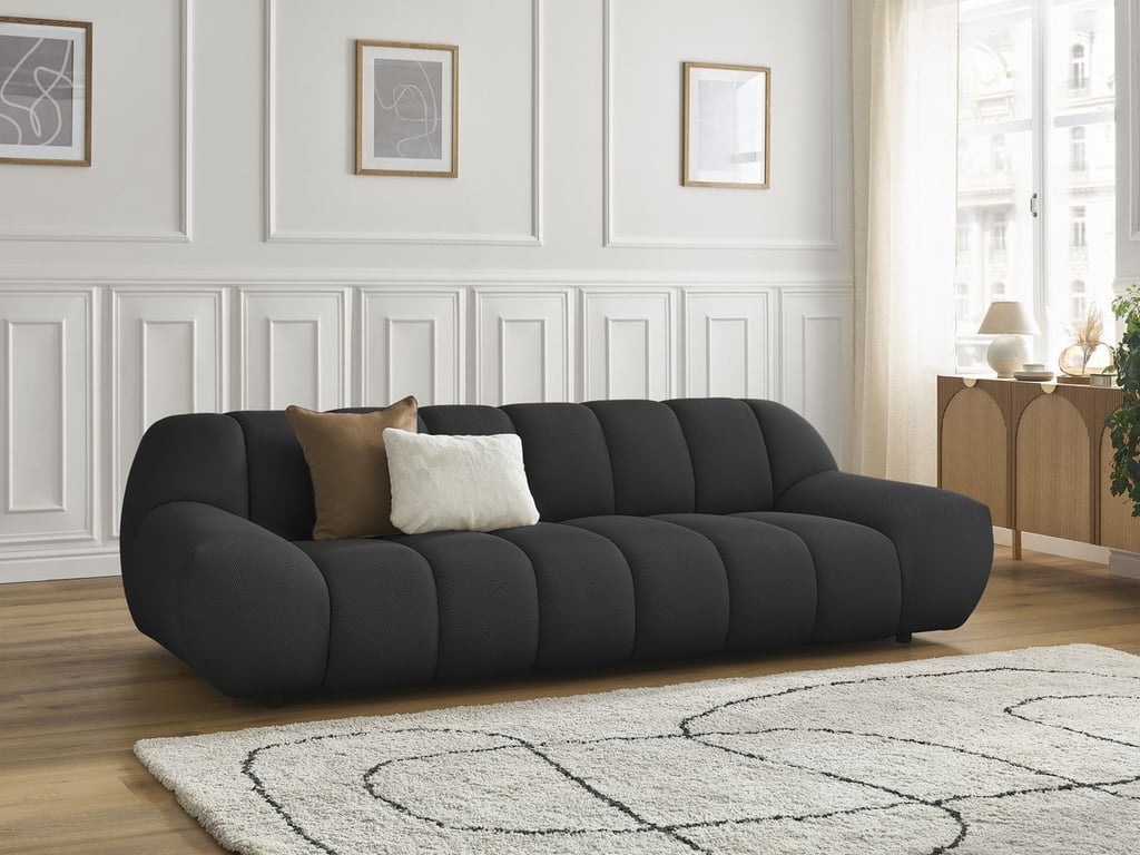 Produit similaire: Hayden canapé droit fixe 3 places tissu mesh noir