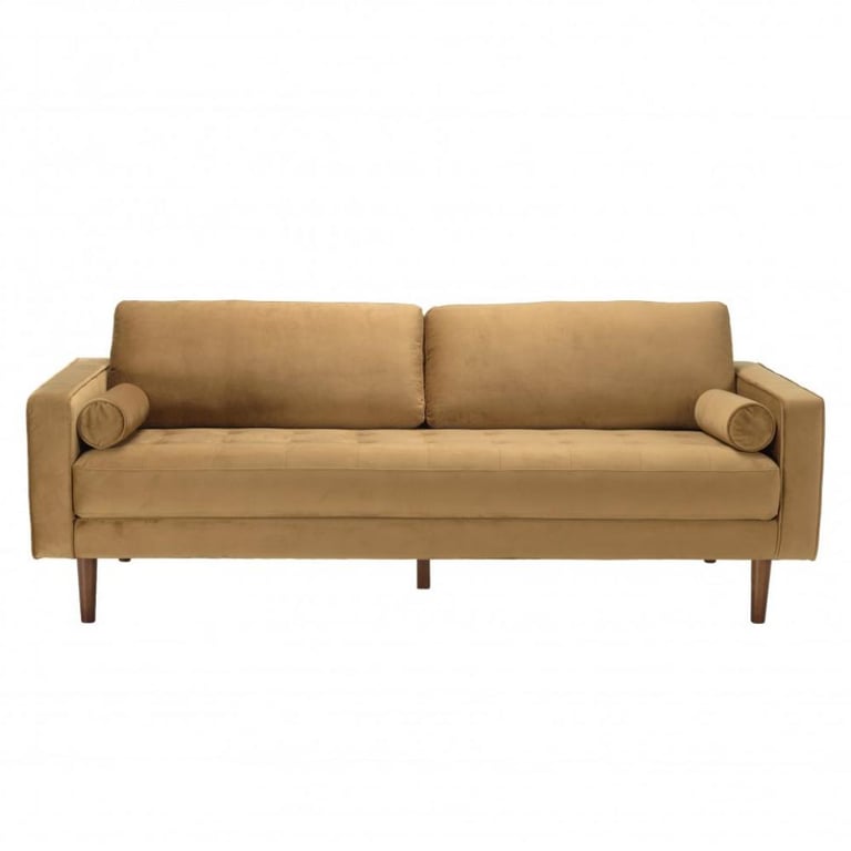 Produit similaire: Canapé fixe 3 places MADRID Tissu velours Camel