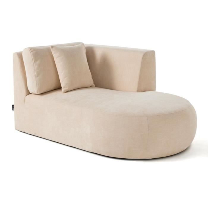Produit similaire: Santorini - module d'assise méridienne droit - en tissu texturé - Beige