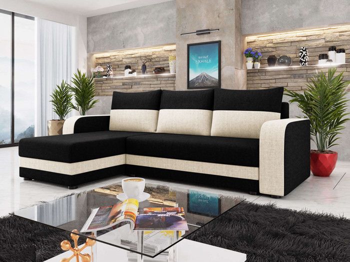 Produit similaire: Harvey - canapé d'angle réversible - convertible - avec coffre - en tissu - 4 places - style contemporain