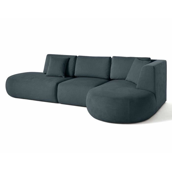 Produit similaire: Santorini - canapé modulable d'angle droit - 5 places - en tissu texturé - Bleu grisé
