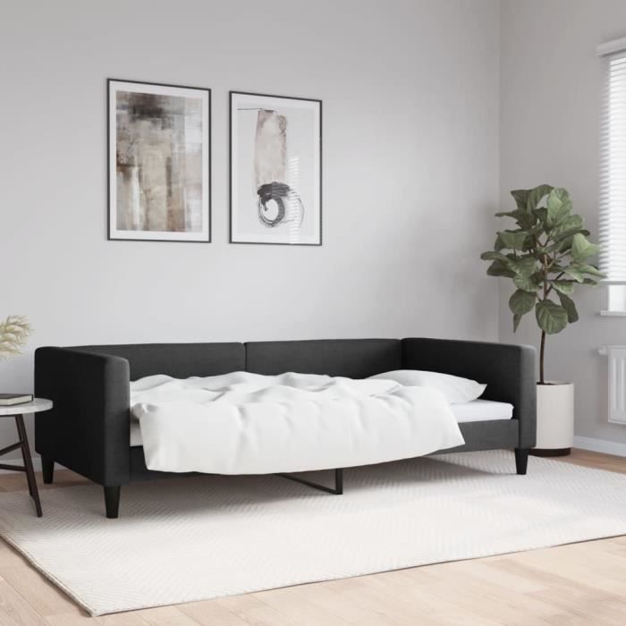Produit similaire: Lit supersleep - Lit de repos noir 100x200 cm tissu 223x110x68 cm
