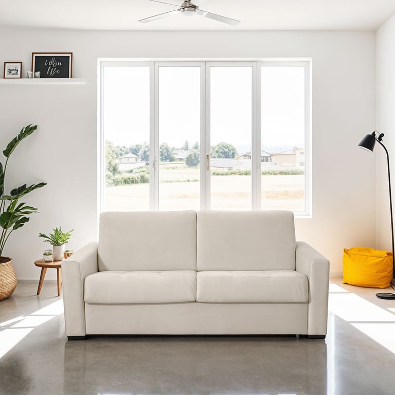 Produit similaire: paloma - Canapé convertible velours Beige