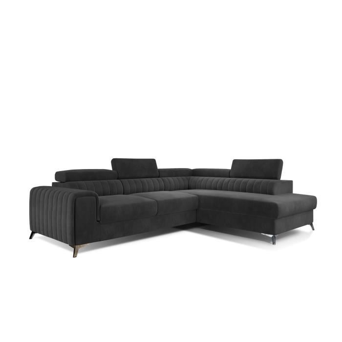 Produit similaire: Canapé d'angle Droit-Gauche en lit convertible avec coffre 4-5 places 278x92x205 cm OLIVIER (Droite, Gris - Monolith 87)