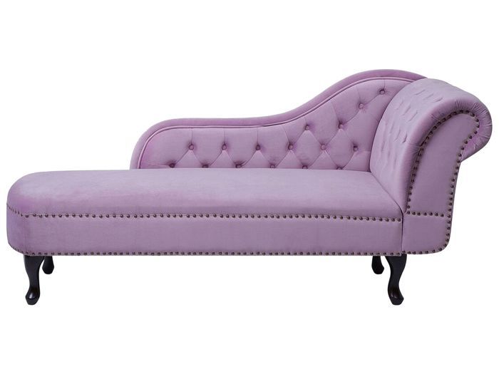 Produit similaire: Méridienne en velours violet clair côté droit NIMES
