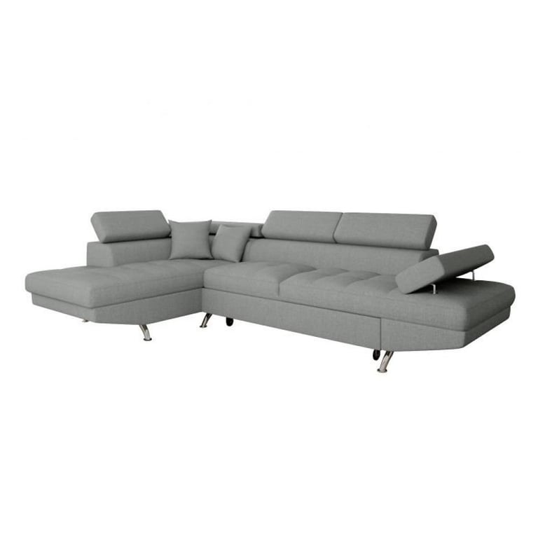 Produit similaire: Canapé d'angle e gauche convertible RINO gris clair