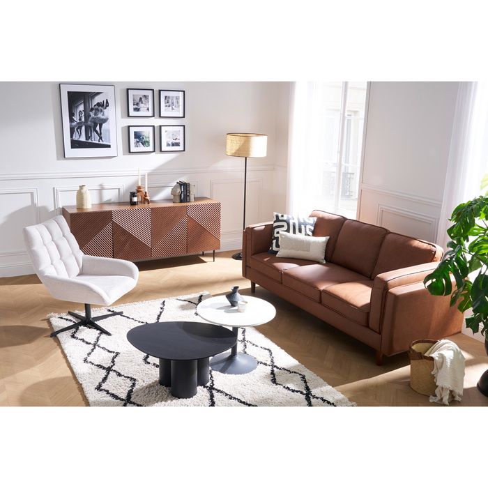 Produit similaire: Bradley - Canapé vintage 3 places cuir marron