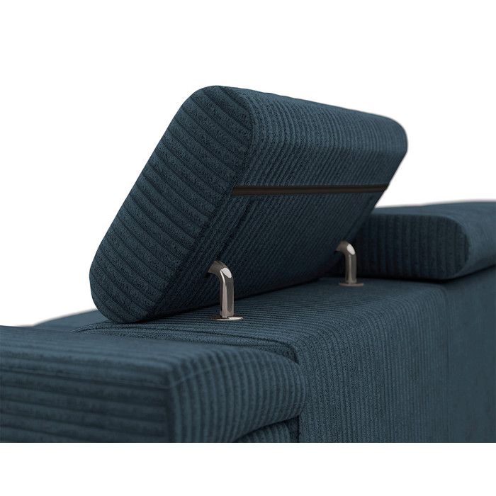 Canapé Pablo - 2 places en velours côtelé Bleu - Vue supplémentaire 2