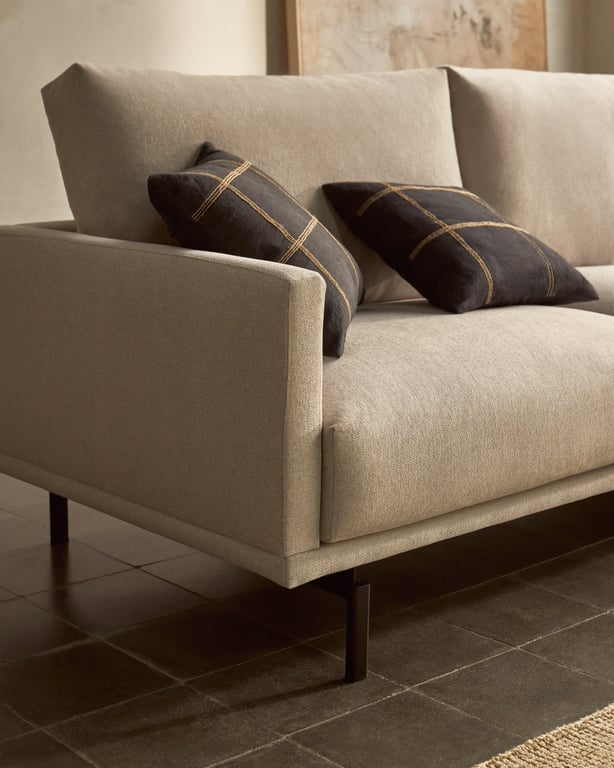 Galene - Canapé 3 places beige - Vue supplémentaire 2