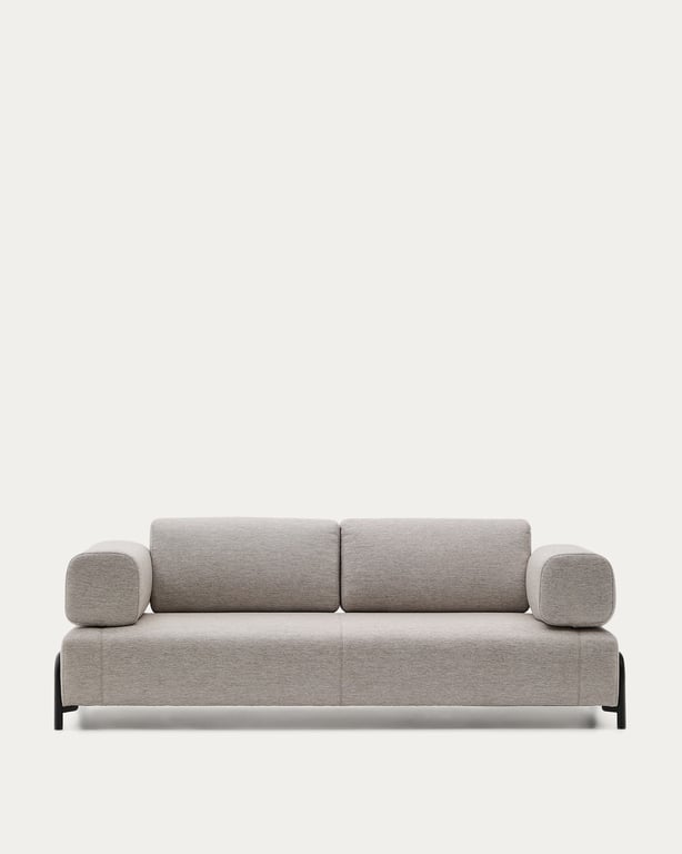 Compo - Canapé 3 places beige gris - Vue supplémentaire 1