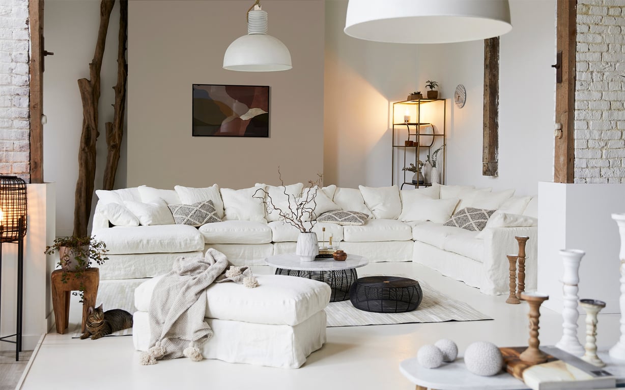 Produit similaire: Biarritz - Canapé 4 places lin beige