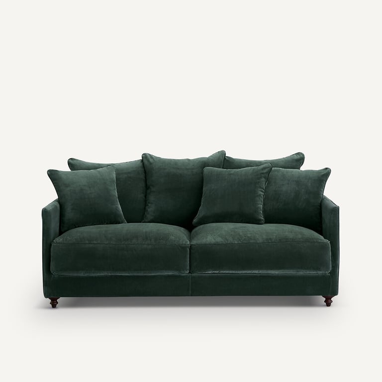 Produit similaire: Lazare canapé convertible 3 places compact velours vert tsar