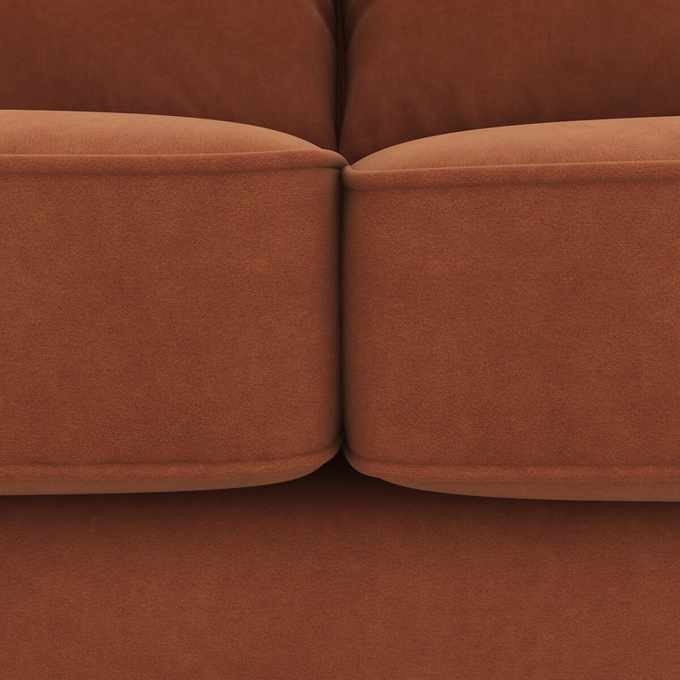 Topim canapé 3 places velours marron - Vue supplémentaire 3