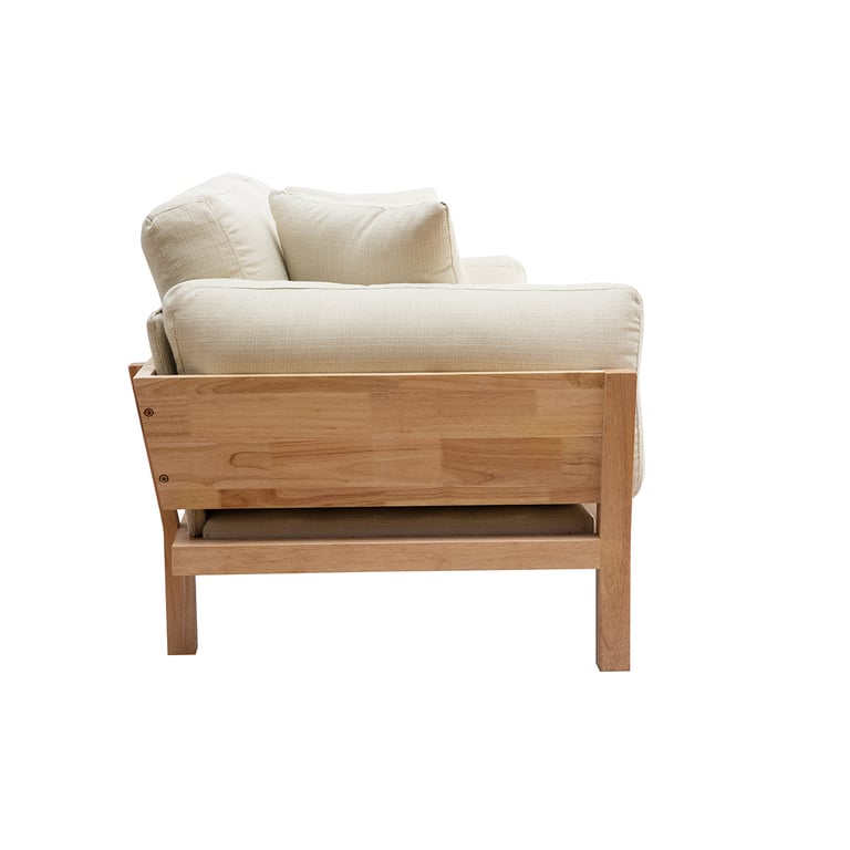 Kyo canapé 3 places tissu naturel - Vue supplémentaire 3