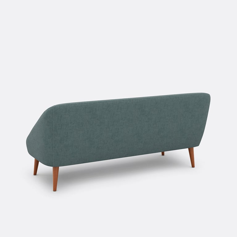 Séméon canapé 3 places polyester vert - Vue supplémentaire 2