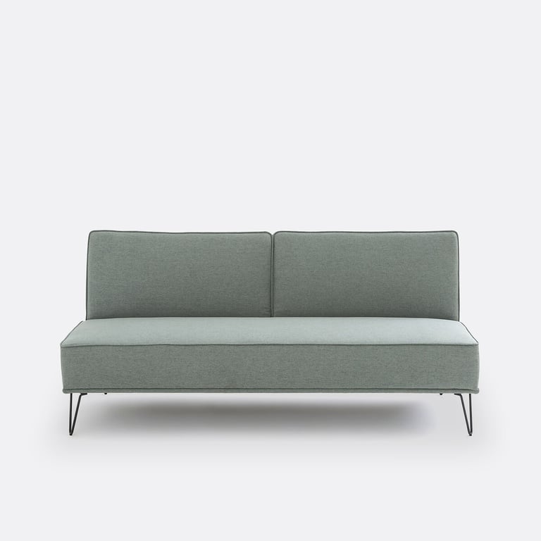 Vees canapé convertible 2 places polyester vert - Vue supplémentaire 1