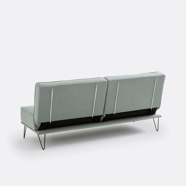 Vees canapé convertible 2 places polyester vert - Vue supplémentaire 3