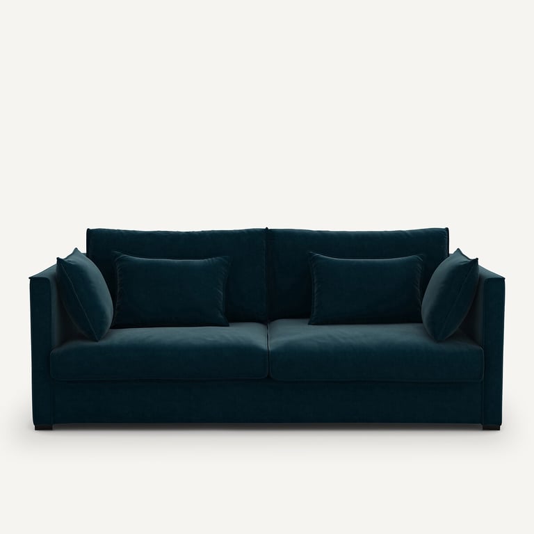 Produit similaire: Camille canapé 3 places velours bleu