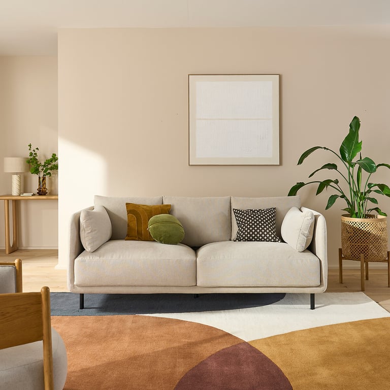 Produit similaire: Victor canapé 3 places coton et lin beige