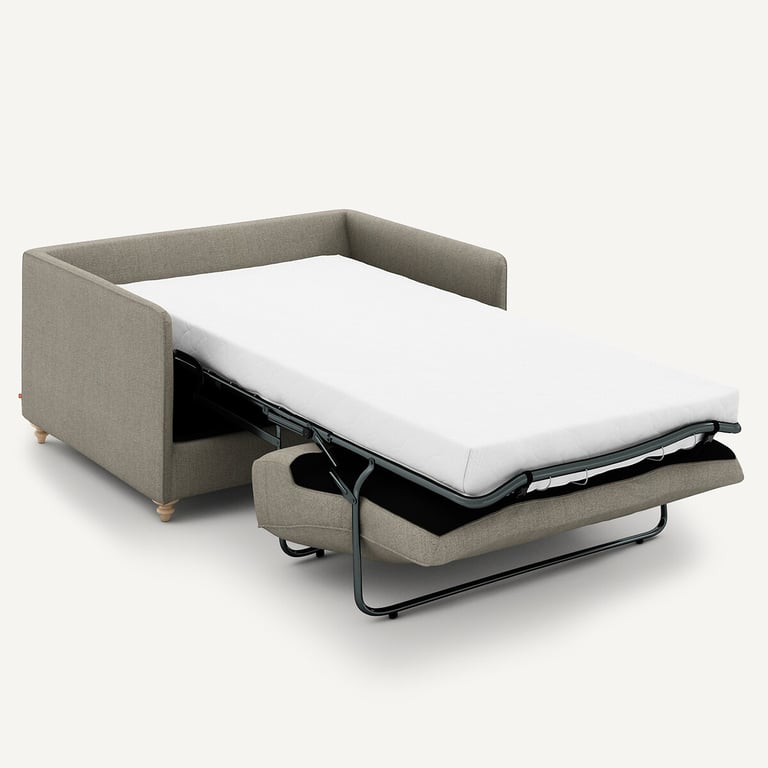 Lazare canapé convertible 2 places tweed beige - Vue supplémentaire 2