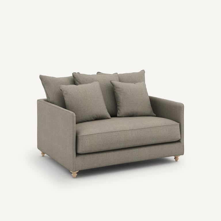 Lazare canapé convertible 2 places tweed beige - Vue supplémentaire 3