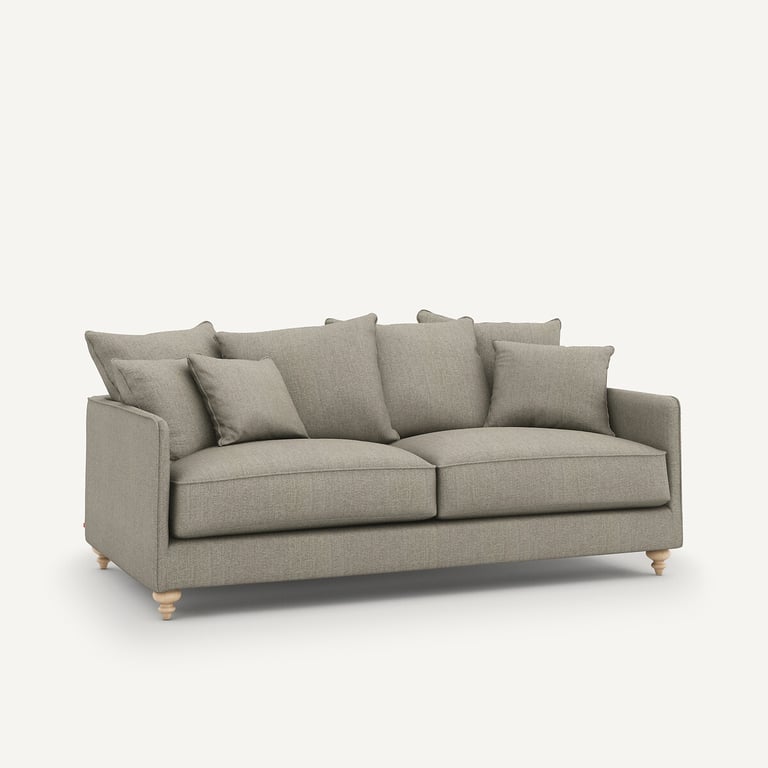 Lazare canapé convertible 3 places convertible tweedé beige - Vue supplémentaire 2