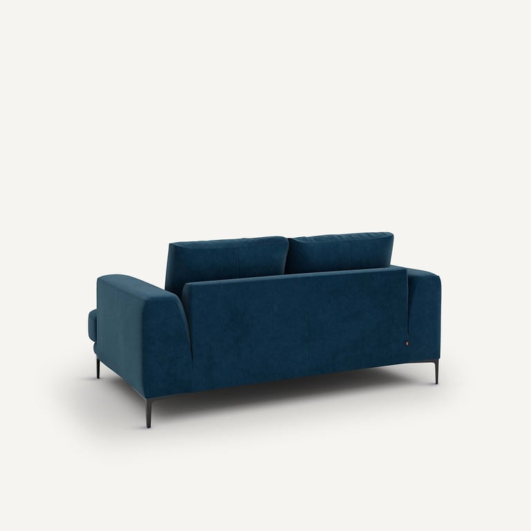 Marsile canapé 2 places velours bleu - Vue supplémentaire 3