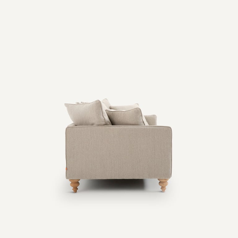 Lazare canapé 3 places tweed beige - Vue supplémentaire 2