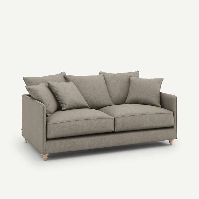 Lazare canapé convertible 2 places convertible tweedé beige - Vue supplémentaire 2