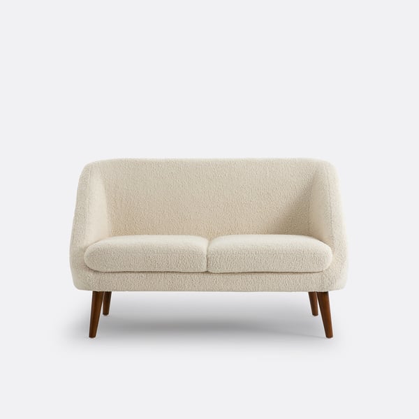 Séméon canapé 2 places bouclette beige