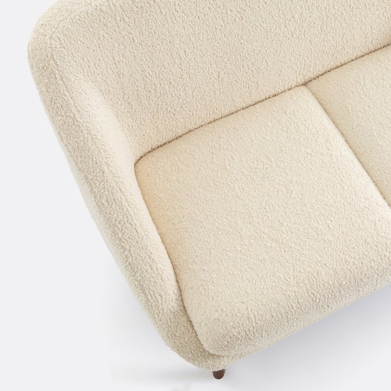 Séméon canapé 2 places bouclette beige - Vue supplémentaire 3