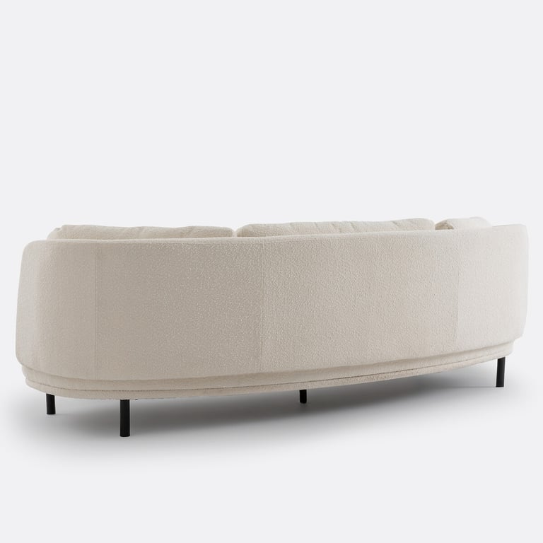 ARO canapé 5 places en bouclette beige - Vue supplémentaire 3