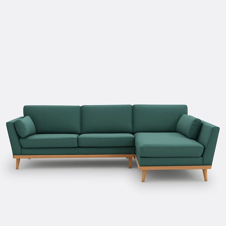 Produit similaire: Tasie canapé d'angle fixe 3 places coton-polyester vert