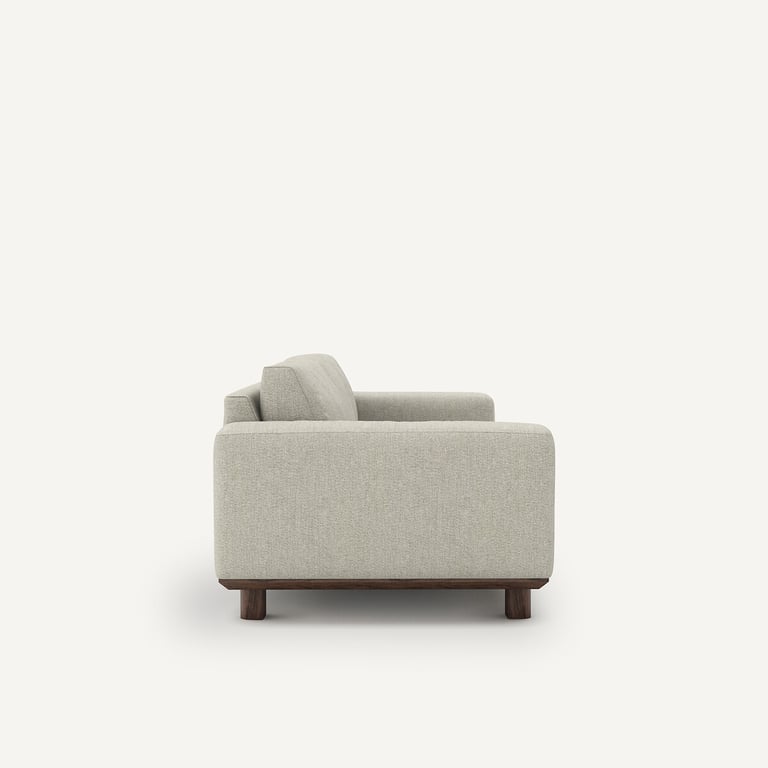 Cerea canapé 3 places en tweedé beige - Vue supplémentaire 2