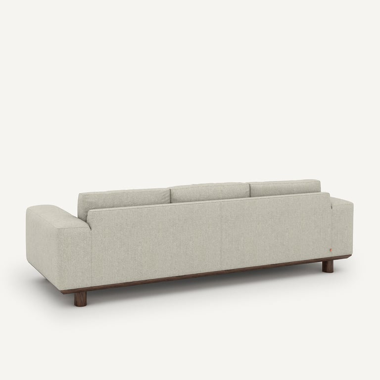 Cerea canapé 3 places en tweedé beige - Vue supplémentaire 3