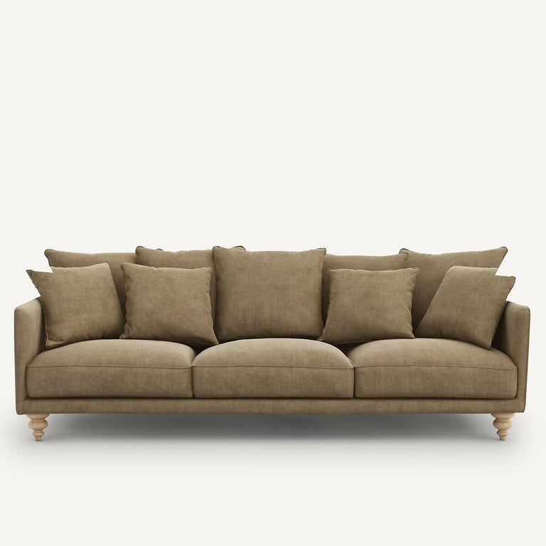 Produit similaire: Lazare canapé 3 places velours stonewashed gris shiitaké